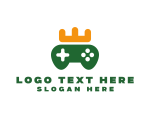 Gamer - Game Controller Crown logo design