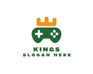 Game Controller Crown logo design