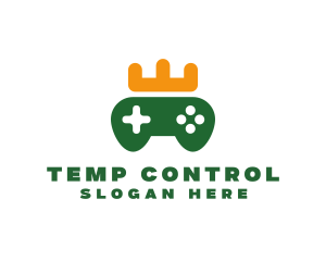 Game Controller Crown logo design