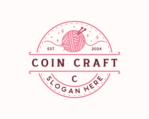 Crochet Knitting Yarn logo design