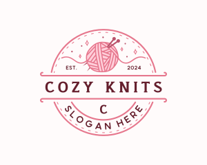 Crochet Knitting Yarn logo design