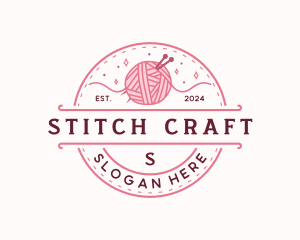 Crochet Knitting Yarn logo design