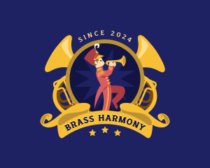 Marching Brass Band logo design