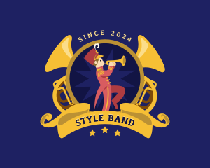 Marching Brass Band logo design