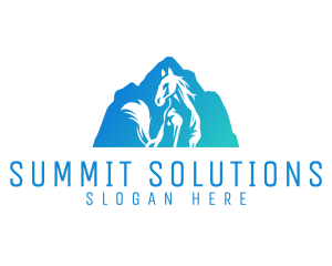 Mount - Blue Mountain Stallion logo design