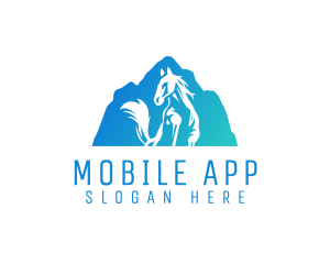 Mount - Blue Mountain Stallion logo design