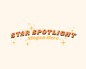 Retro Star Sparkle logo design