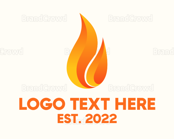 Hot Fire Flame Logo