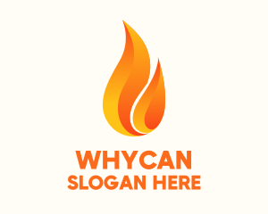 Hot Fire Flame Logo
