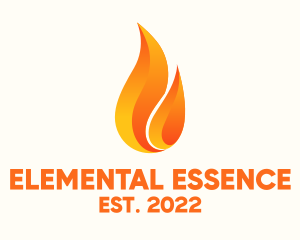 Element - Hot Fire Flame logo design