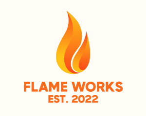 Flame - Hot Fire Flame logo design