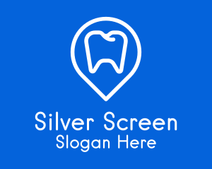 Dentist Location Pin Logo