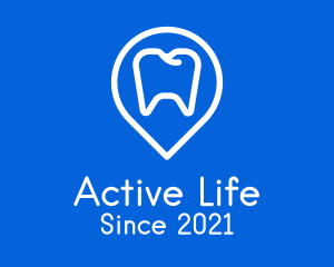 Orthodontist - Dentist Location Pin logo design