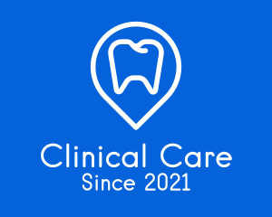 Dentist Location Pin logo design