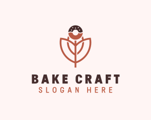 Donut Flower Confectionery logo design