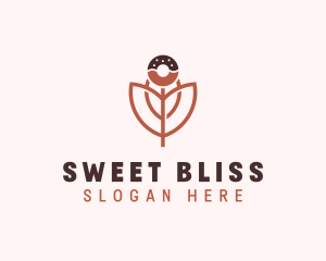 Donut Flower Confectionery logo design