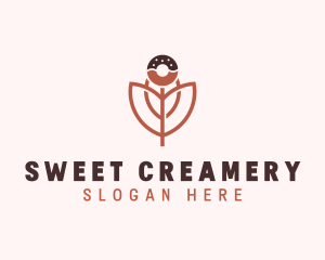 Donut Flower Confectionery logo design