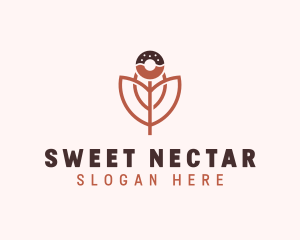 Donut Flower Confectionery logo design