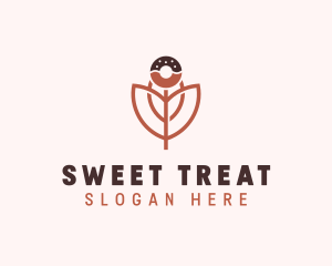 Donut Flower Confectionery logo design