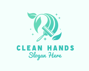 Sanitation Cleaning Wiper logo design