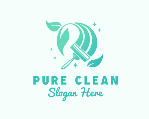 Sanitation Cleaning Wiper logo design