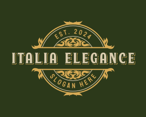 Elegant Ornamental Premium logo design