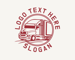 Shipping - Truck Vehicle Delivery logo design