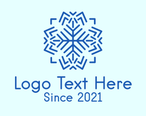 Winter Sports - Winter Weather Snowflake logo design