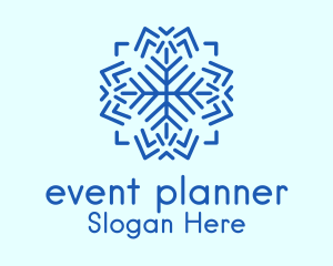 Winter Weather Snowflake Logo