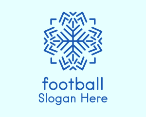 Winter Weather Snowflake Logo