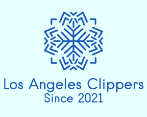 Air Conditioner - Winter Weather Snowflake logo design