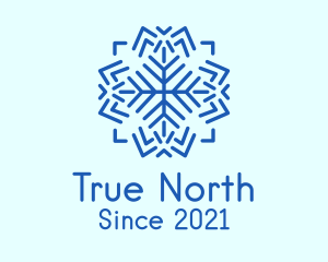 Winter Weather Snowflake logo design