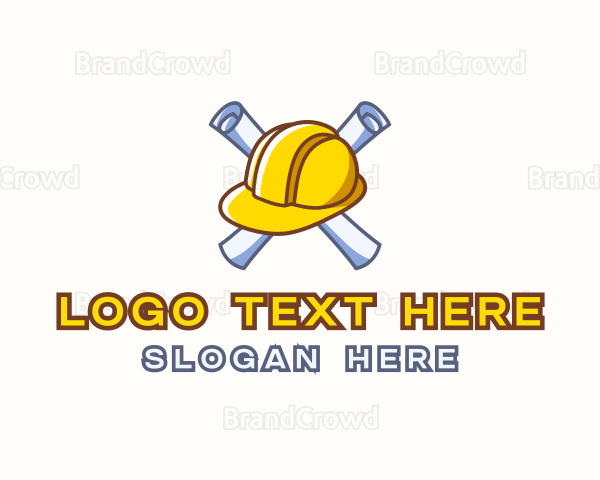 Hard Hat Blueprint Logo