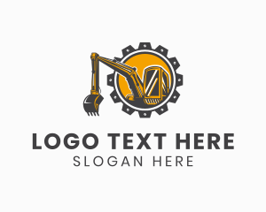 Dig - Industrial Excavator Equipment logo design