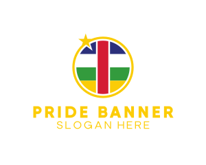 Central African Flag logo design