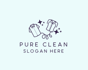 Garment Clothing Laundry Cleaning logo design