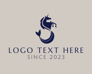 Mermaid - Unicorn Mermaid Letter S logo design