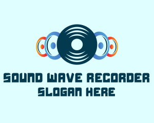 Vinyl Record Speakers logo design