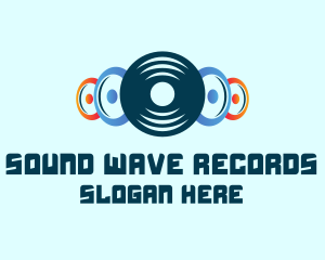 Record - Vinyl Record Speakers logo design