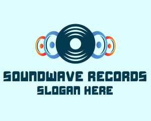 Record - Vinyl Record Speakers logo design