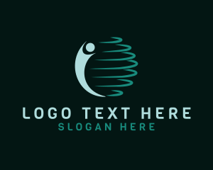 Technology - Global People Charity logo design