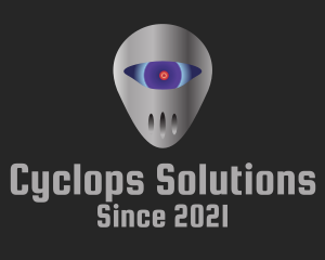 Robot Metal Cyclops logo design