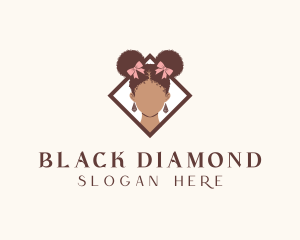 Afro Woman Beauty logo design