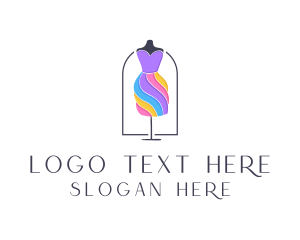 Clothing Line - Fashion Dress Tailor logo design