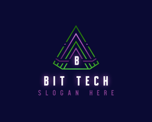 Pyramid Tech Triangle logo design