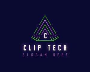 Pyramid Tech Triangle logo design