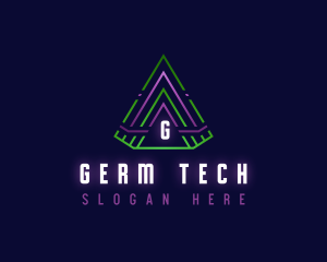 Pyramid Tech Triangle logo design