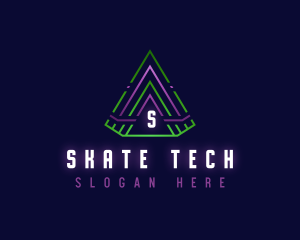 Pyramid Tech Triangle logo design