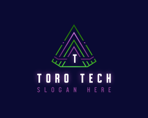 Pyramid Tech Triangle logo design