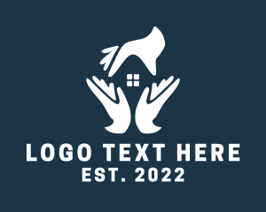 Village - Home Builder Maintenance Hands logo design